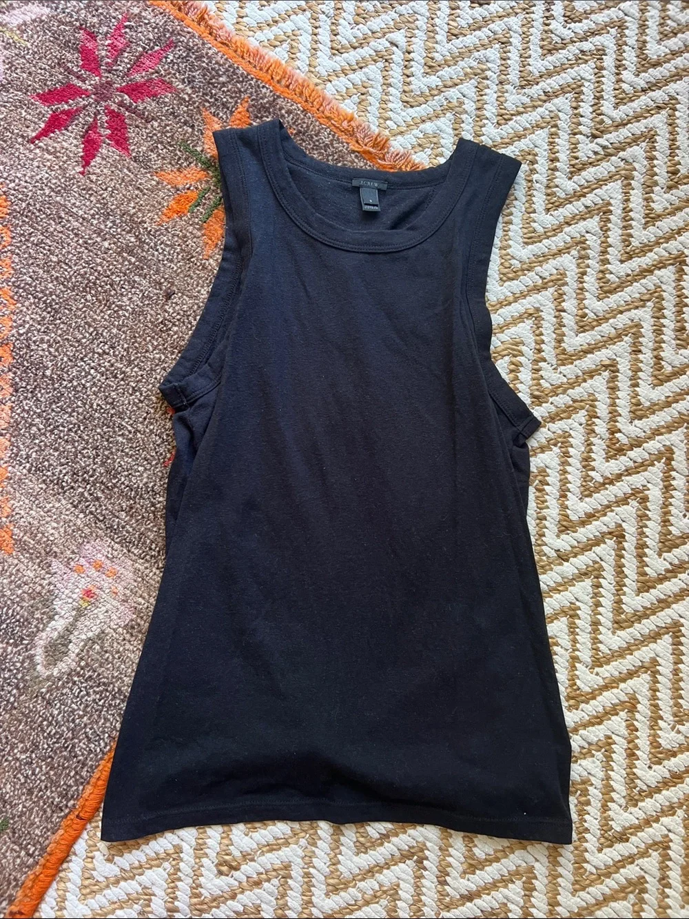 Black Sleeveless Tank Top -